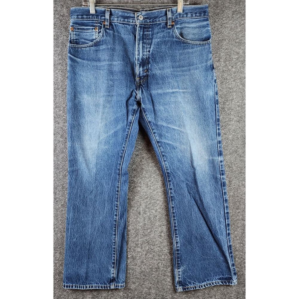 Levi's Jeans Mens 36x30 517 Bootcut Blue Medium Wash Denim Good